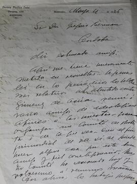 Carta a Gregorio Berman