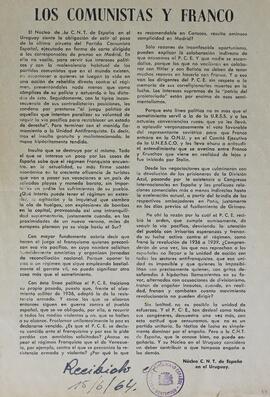 Los comunistas y Franco