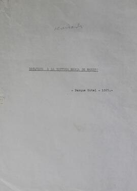 Banquete a la Dra. María Maetzu