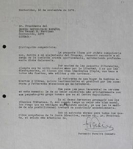 Carta renuncia