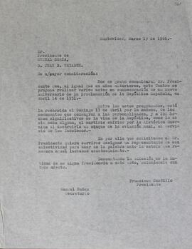 Pedido de oratoria