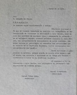 Agradecimiento por continuar afiliada