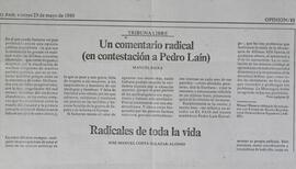 Un comentario radical