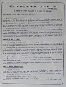 Volante contra el alcoholismo