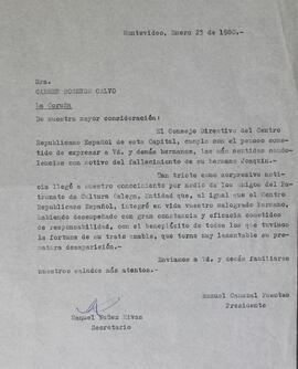 Condolencias por fallecimiento de hermano