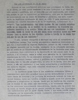 Celebración de  14 abril