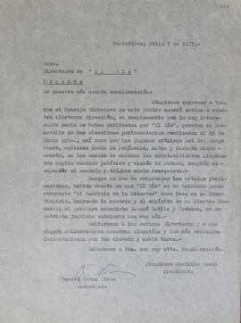 Gradecimiento por nota de elecciones