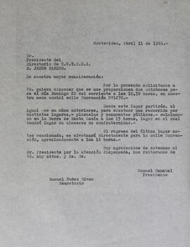 Solicitud de ómnibus