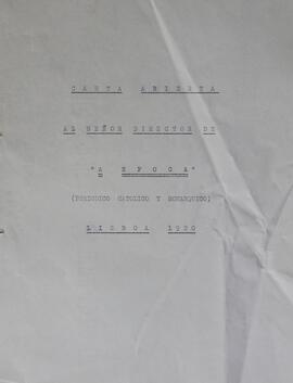 Carta abierta