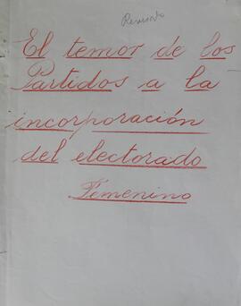 Temor de los partidos