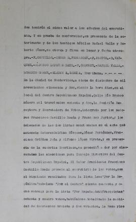 Acta elecciones 7 diciembre 1952