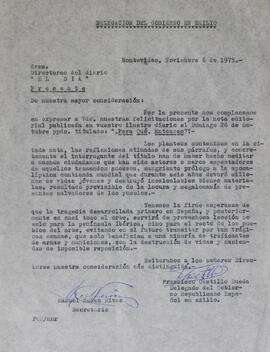 Felicitaciones por la nota