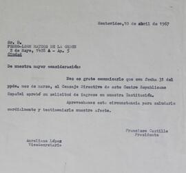 Aprovación de ingreso