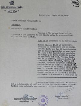 Acto del Movimiento Uruguayo de Solidaridad con el Pueblo Español