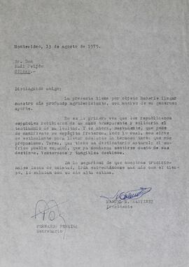 Agradecimiento Feijóo