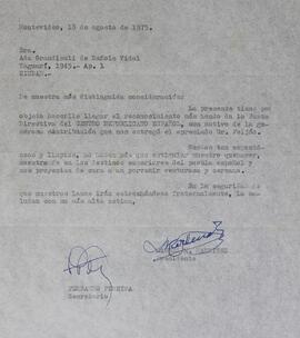 Carta agradecimiento