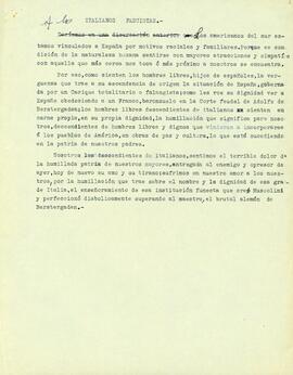Pórtico a los italianos fascistas