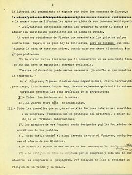 2° Congreso para la Paz