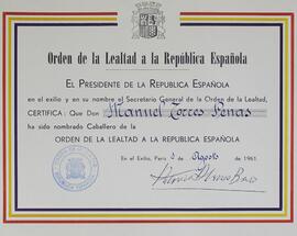 Diploma Torres Penas