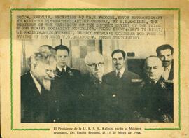 Presidente de la U.R.S.S. Kalinin