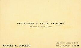Tarjeta Macedo, Manuel