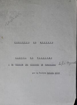 Congreso de Mujeres contra el fascismo