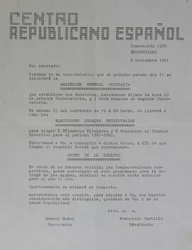 Asamblea y Eleccciones estatutarias