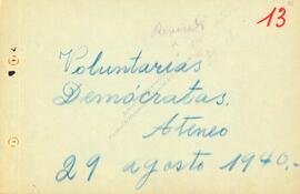 Voluntarias demócratas