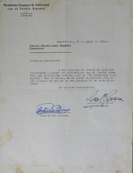 Reunión para reorganización