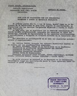 Declaración solidaridad