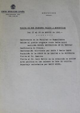 Actividades visita Fernando Valera